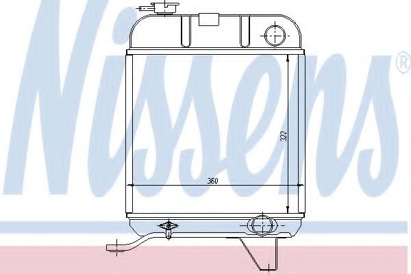 Радиатор, охлаждение двигателя ARD 311439