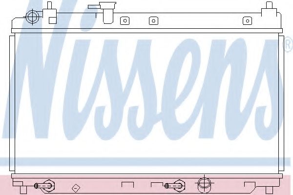 Радиатор, охлаждение двигателя NISSENS 68133