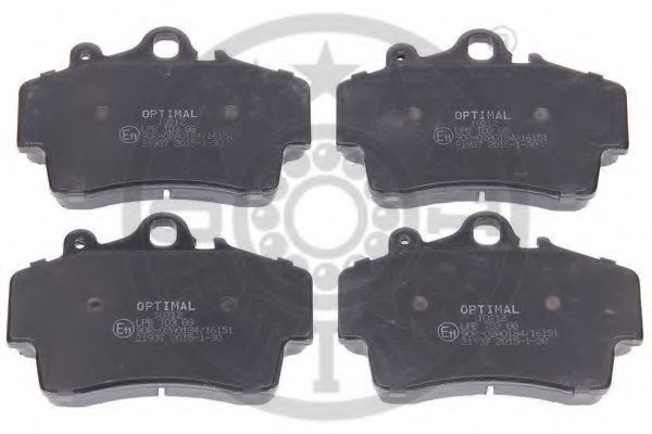 Комплект тормозных колодок, дисковый тормоз OPTIMAL 10212