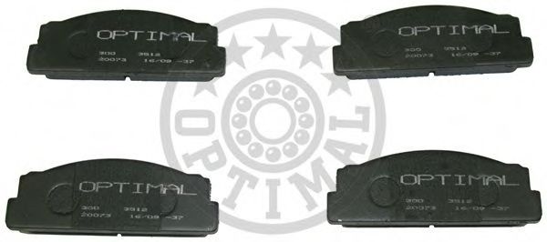 Комплект тормозных колодок, дисковый тормоз OPTIMAL 3512
