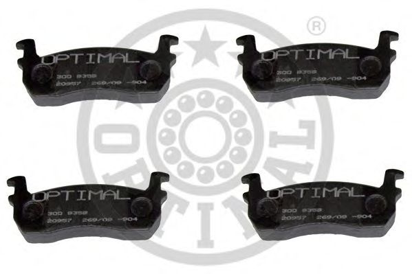 Комплект тормозных колодок, дисковый тормоз OPTIMAL 9359