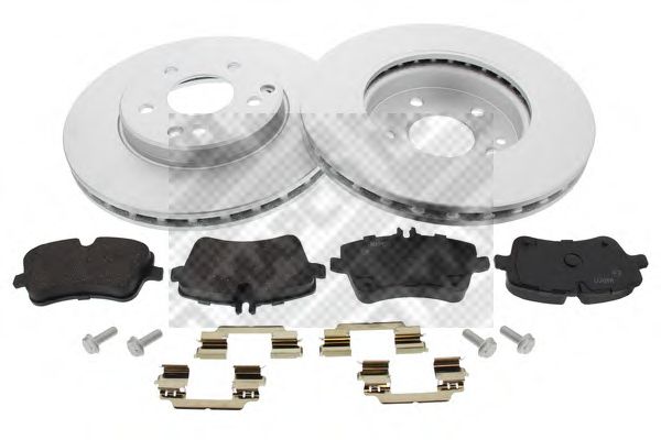 Комплект тормозов, дисковый тормозной механизм MAPCO 47804HPS