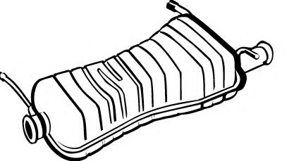 Глушитель выхлопных газов конечный FONOS 613150