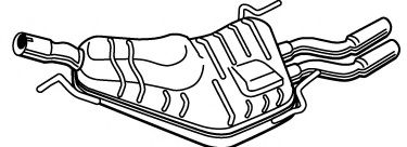 Глушитель выхлопных газов конечный FONOS 23072