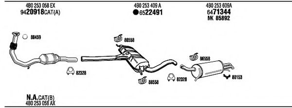 Система выпуска ОГ FONOS AD25174