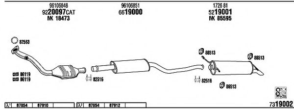 Система выпуска ОГ FONOS CI65009