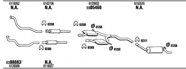 Система выпуска ОГ FONOS FO56065