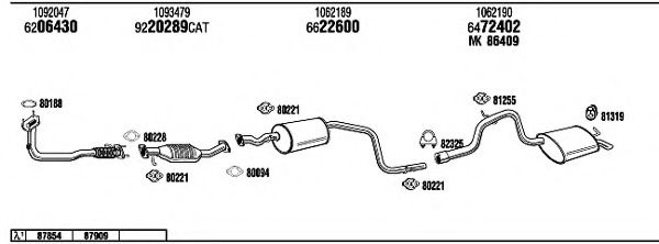 Система выпуска ОГ FONOS FO60074