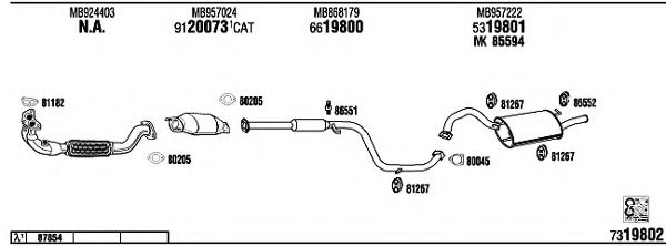 Система выпуска ОГ FONOS MI41032B