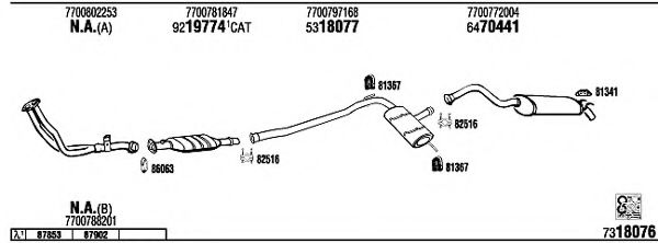 Система выпуска ОГ FONOS RE72110