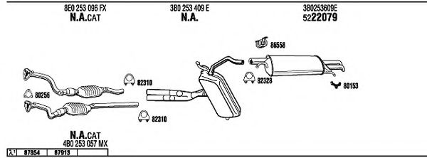 Система выпуска ОГ FONOS VW50162