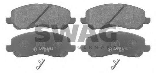 Комплект тормозных колодок, дисковый тормоз SWAG 80 91 6741