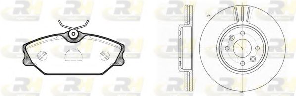 Комплект тормозов, дисковый тормозной механизм ROADHOUSE 820802