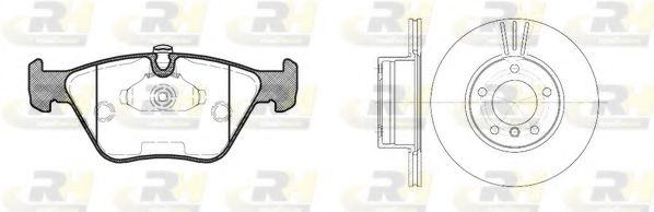 Комплект тормозов, дисковый тормозной механизм ROADHOUSE 8270.00