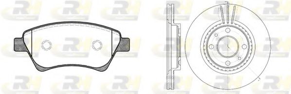 Комплект тормозов, дисковый тормозной механизм ROADHOUSE 8976.01