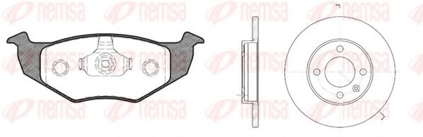 Комплект тормозов, дисковый тормозной механизм REMSA 8609.03
