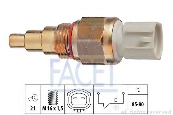Термовыключатель, вентилятор радиатора FACET 7.5109