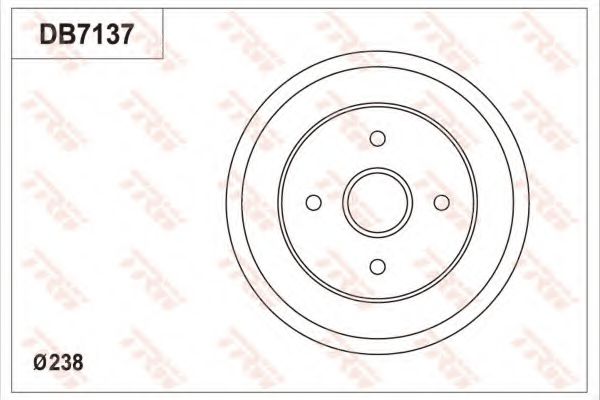 Тормозной барабан TRW DB7137