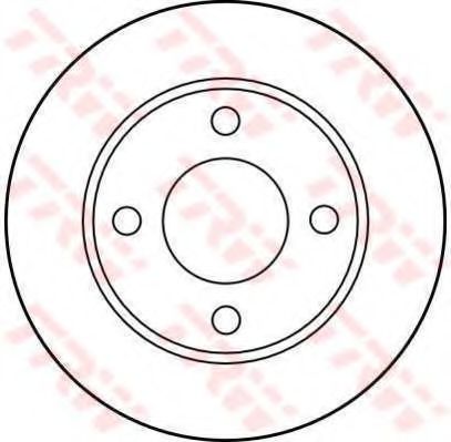 Тормозной диск TRW DF1543