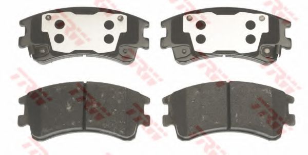 Комплект тормозных колодок, дисковый тормоз TRW 24047