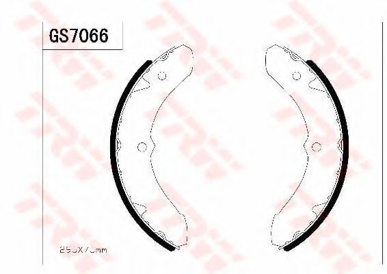 Комплект тормозных колодок TRW GS7066