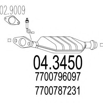 Катализатор MTS 04.3450
