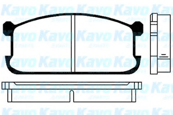 Комплект тормозных колодок, дисковый тормоз KAVO PARTS BP-5501
