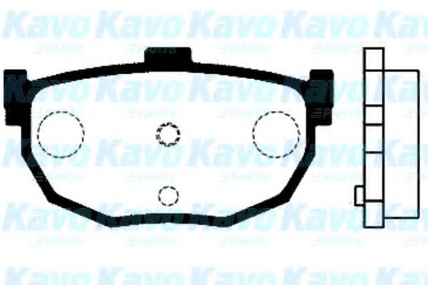 Комплект тормозных колодок, дисковый тормоз KAVO PARTS BP-6545