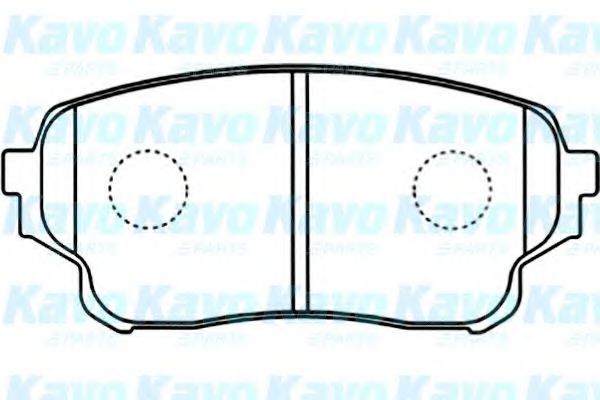 Комплект тормозных колодок, дисковый тормоз KAVO PARTS BP-8527