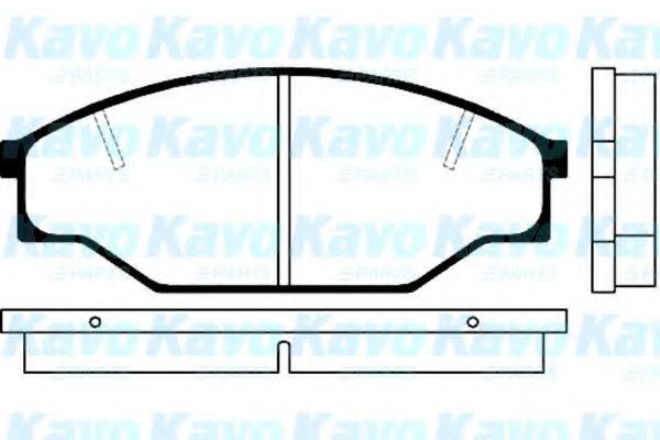 Комплект тормозных колодок, дисковый тормоз KAVO PARTS BP-9010