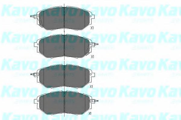 Комплект тормозных колодок, дисковый тормоз KAVO PARTS KBP-8020