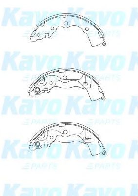 Комплект тормозных колодок KAVO PARTS BS-4410