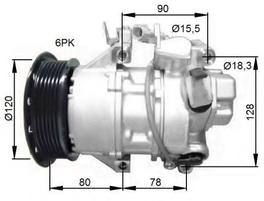 Компрессор, кондиционер NRF 32740G