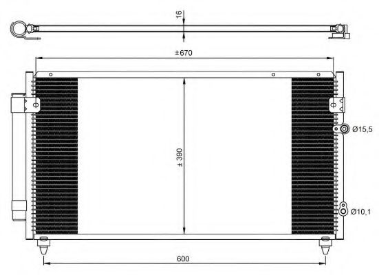 Конденсатор, кондиционер NRF 350072