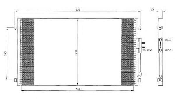 Конденсатор, кондиционер NRF 35383