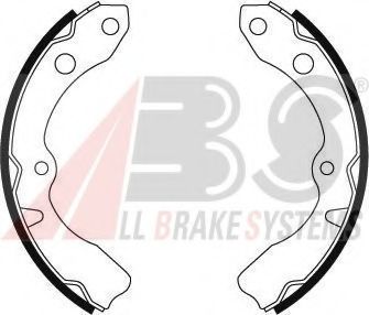 Комплект тормозных колодок A.B.S. 8661
