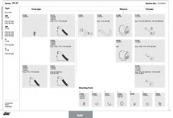Система выпуска ОГ DINEX 121200047