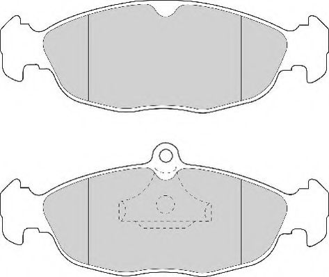 Комплект тормозных колодок, дисковый тормоз NECTO FD6391A