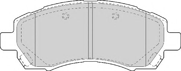 Комплект тормозных колодок, дисковый тормоз NECTO FD7060A