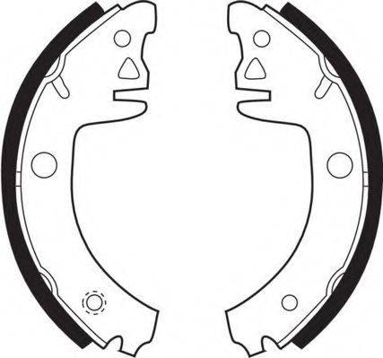 Комплект тормозных колодок NECTO N1480