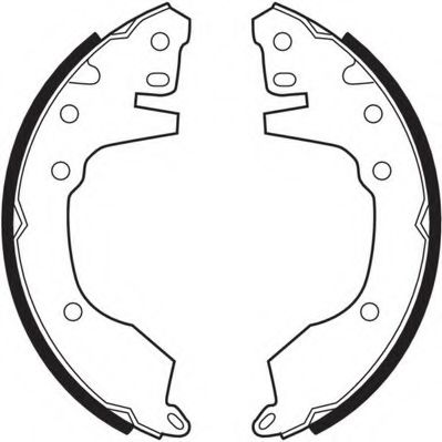 Комплект тормозных колодок NECTO N1468