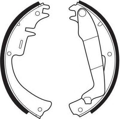 Комплект тормозных колодок A.B.S. 8712