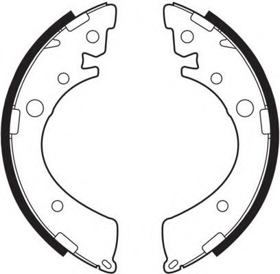 Комплект тормозных колодок NECTO N1510