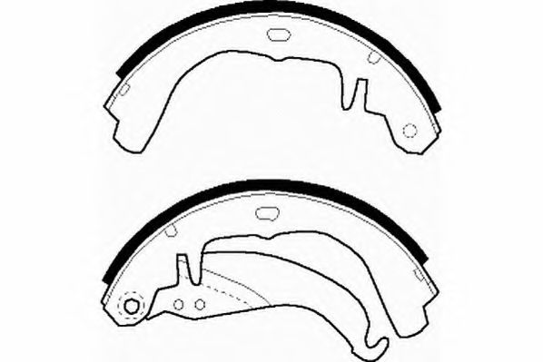 Комплект тормозных колодок NECTO N1164