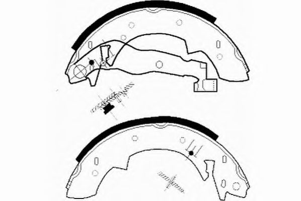 Комплект тормозных колодок NECTO N1042