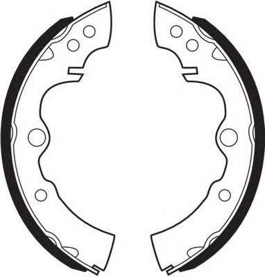 Комплект тормозных колодок NECTO N1391