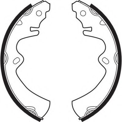 Комплект тормозных колодок NECTO N1412