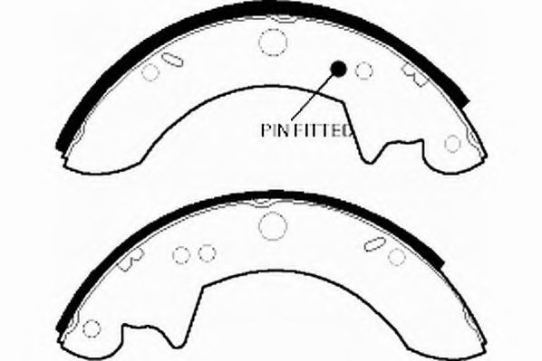 Комплект тормозных колодок NECTO N1352
