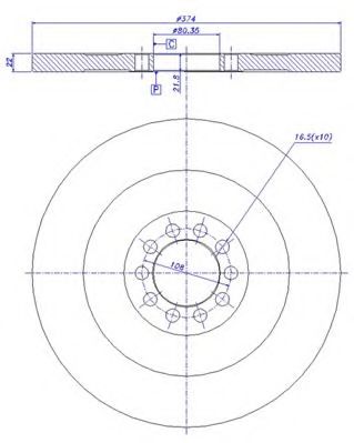 Тормозной диск CAR 150.320