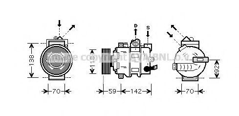 Компрессор, кондиционер AVA QUALITY COOLING AIK349